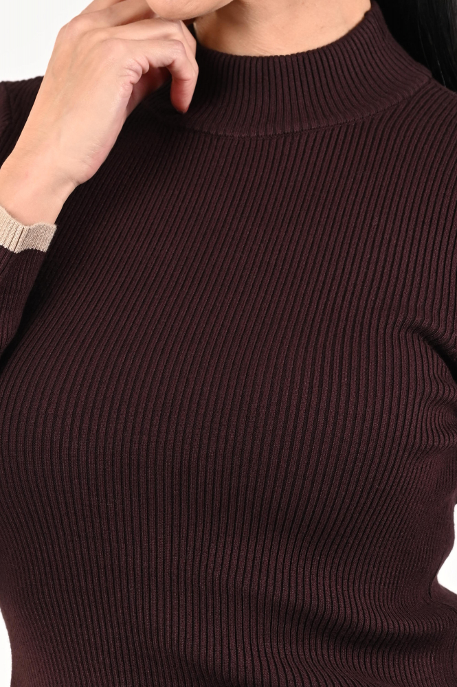 Co'couture 32207 bonny Trui turtle neck Bruin