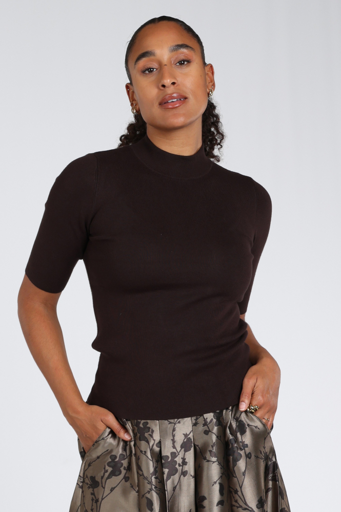 Emotions 226003 Trui turtle neck Bruin