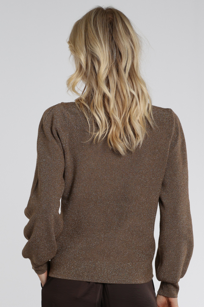 Nukus NKF03026 Trui turtle neck Bruin