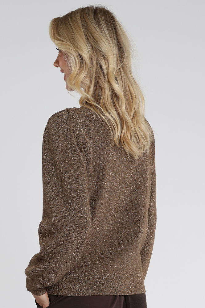 Nukus NKF03026 Trui turtle neck Bruin