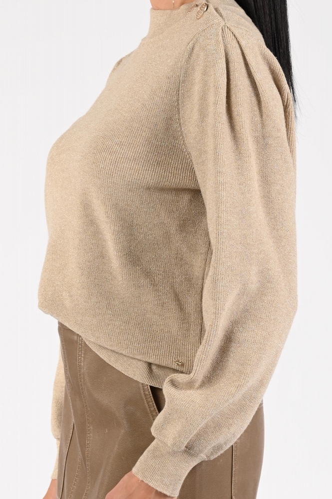 Nukus NKF03026 Trui turtle neck Beige