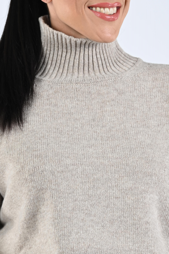 MaxMara Borgia mm12139 Trui turtle neck Beige