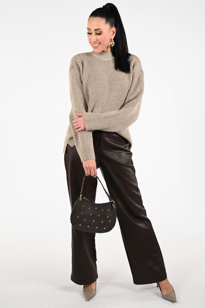 Co'couture 32230 Theresa Trui turtle neck Beige