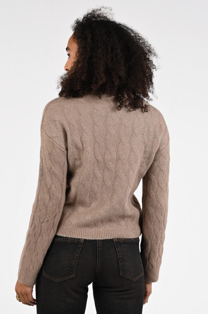Monari 808438 Trui turtle neck Beige