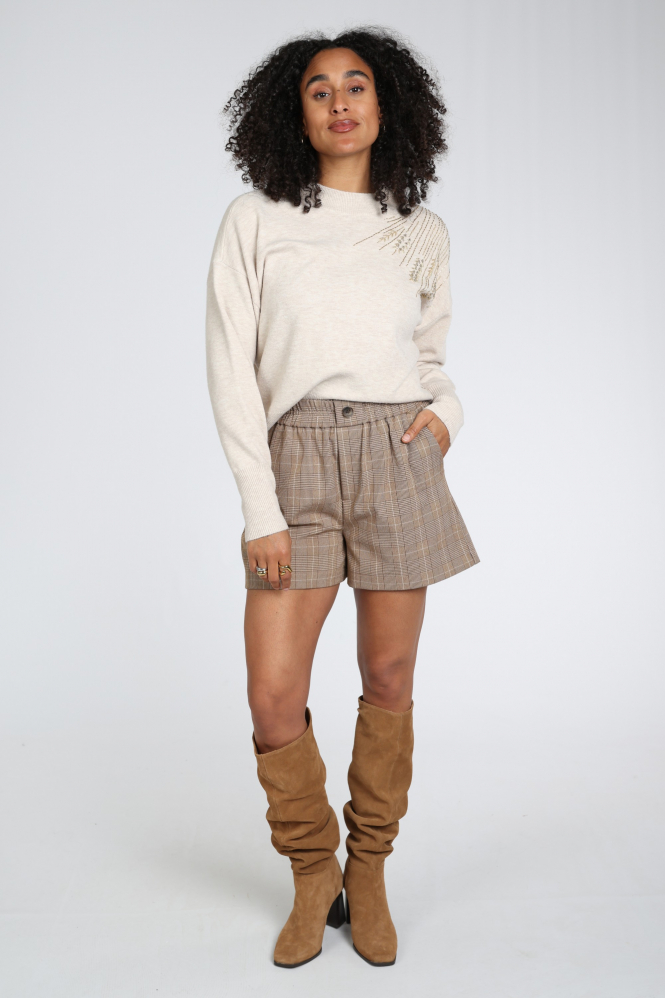 Nukus NKF03101 Trui turtle neck Beige