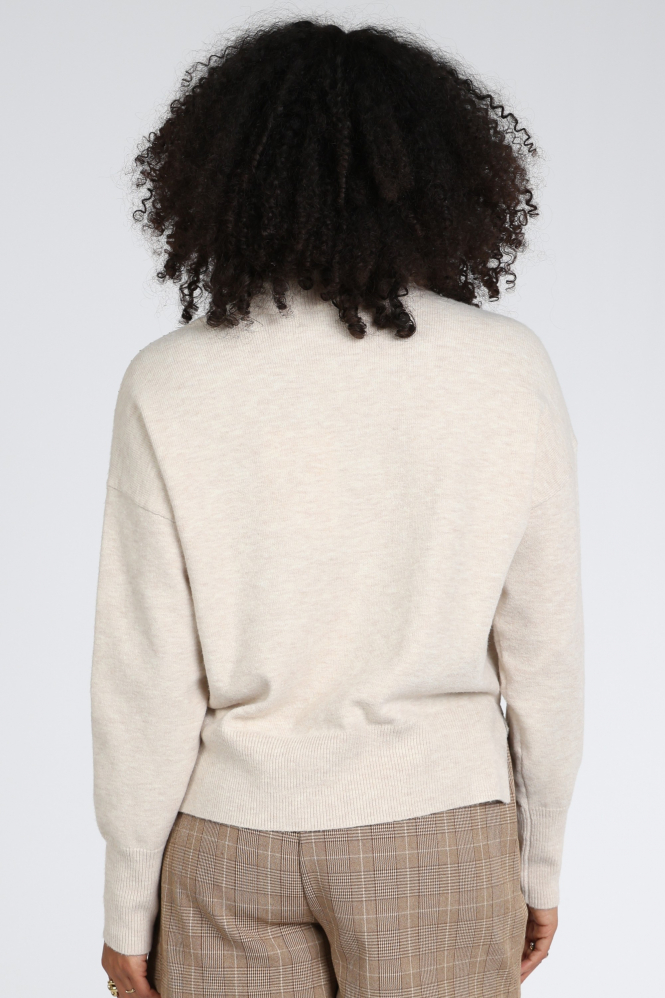 Nukus NKF03101 Trui turtle neck Beige