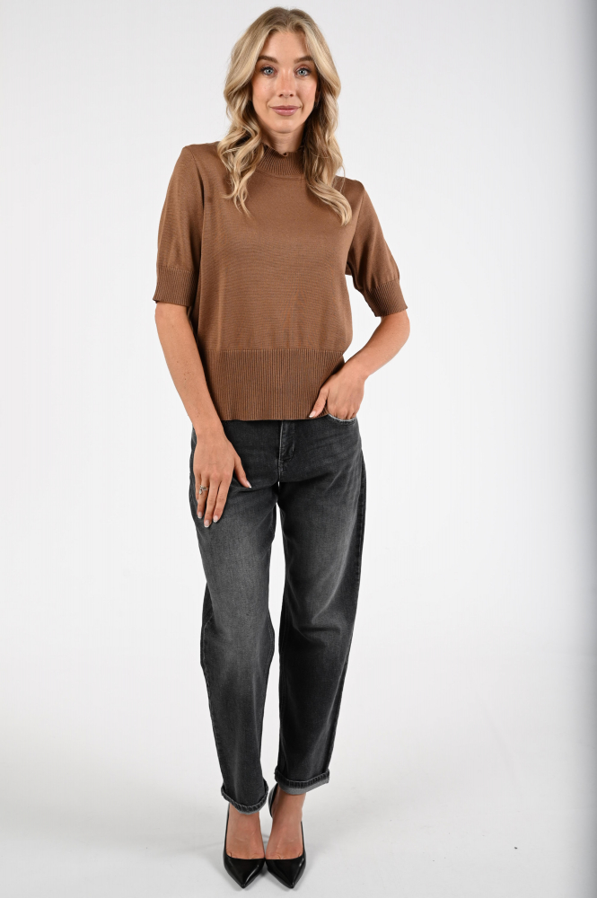 FABER 14800 Trui turtle neck Bruin