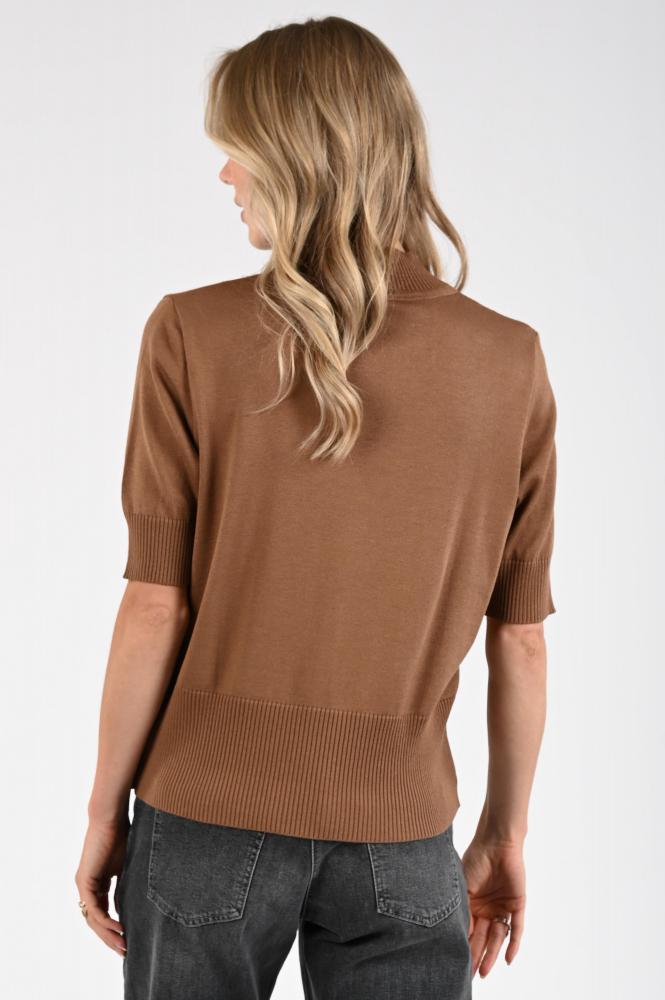 FABER 14800 Trui turtle neck Bruin
