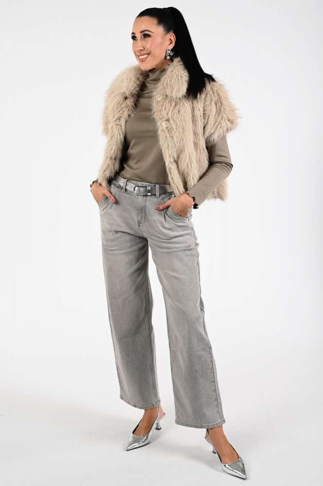 Aimée the label hiske Trui turtle neck Bruin