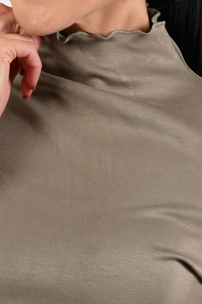 Aimée the label hiske Trui turtle neck Bruin