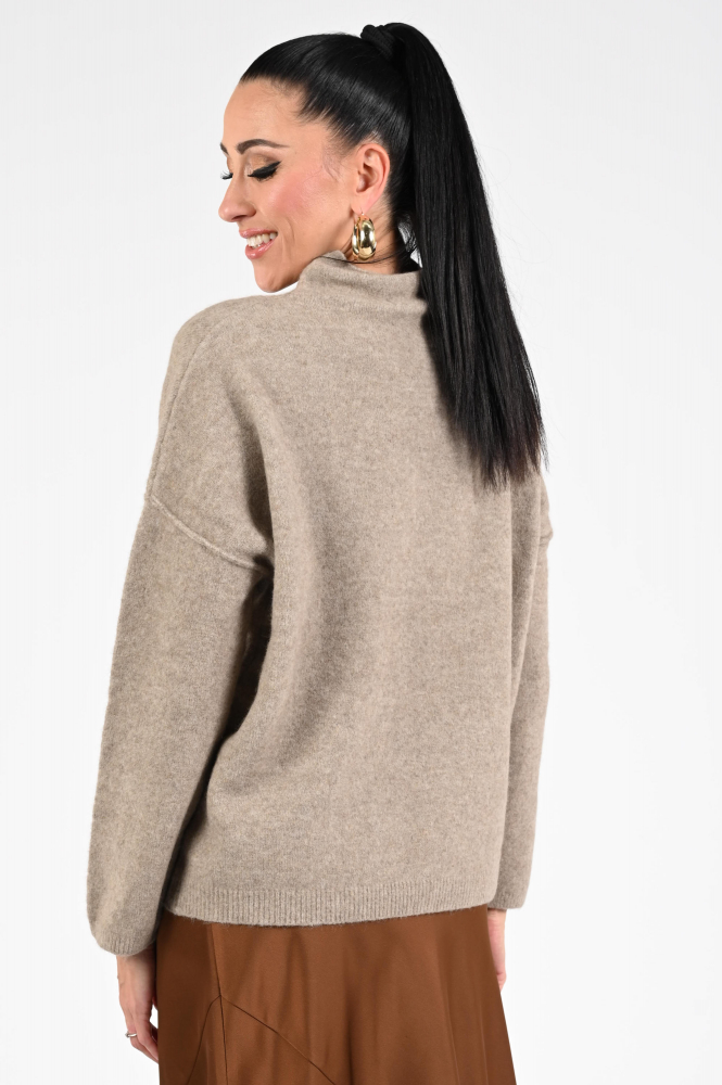 Knit-Ted Kim Trui turtle neck Bruin