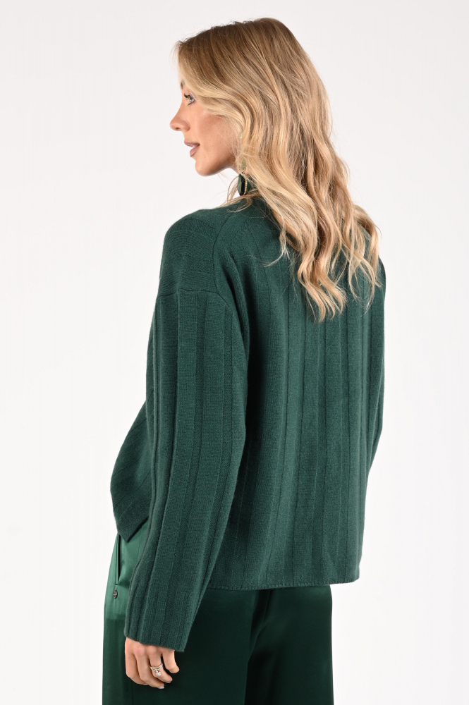 Marc Cain ZC 41.34 M69 Trui turtle neck Groen