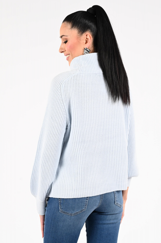 Monari 809637 Trui turtle neck Blauw