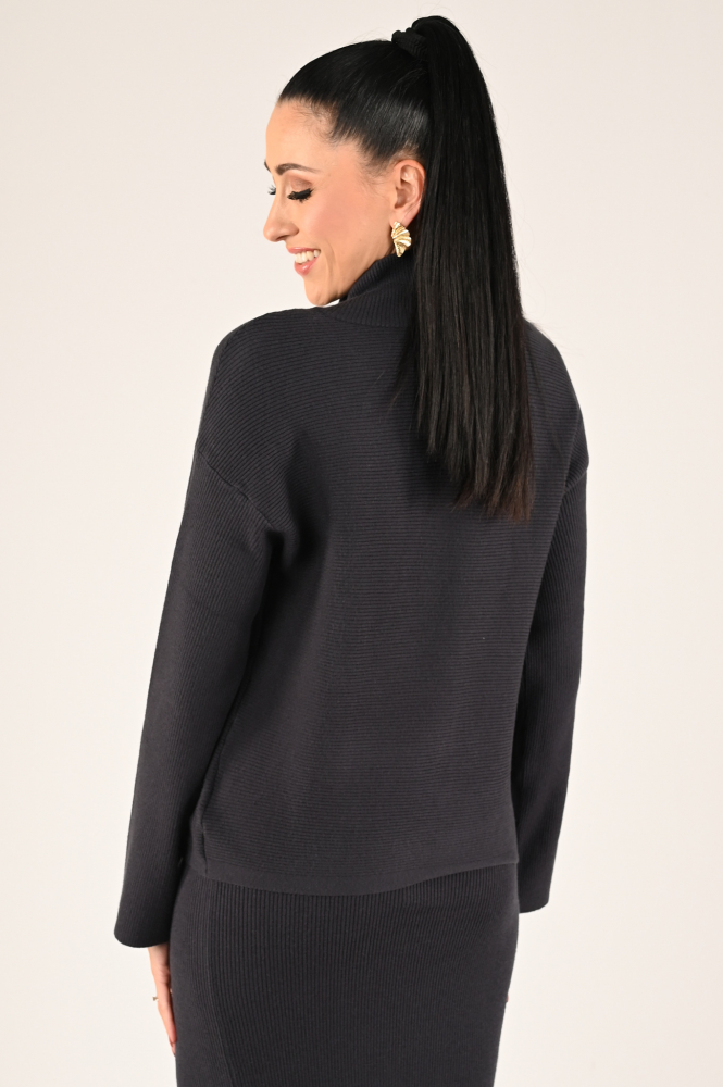 Moscow fatal 30-09 Trui turtle neck Blauw