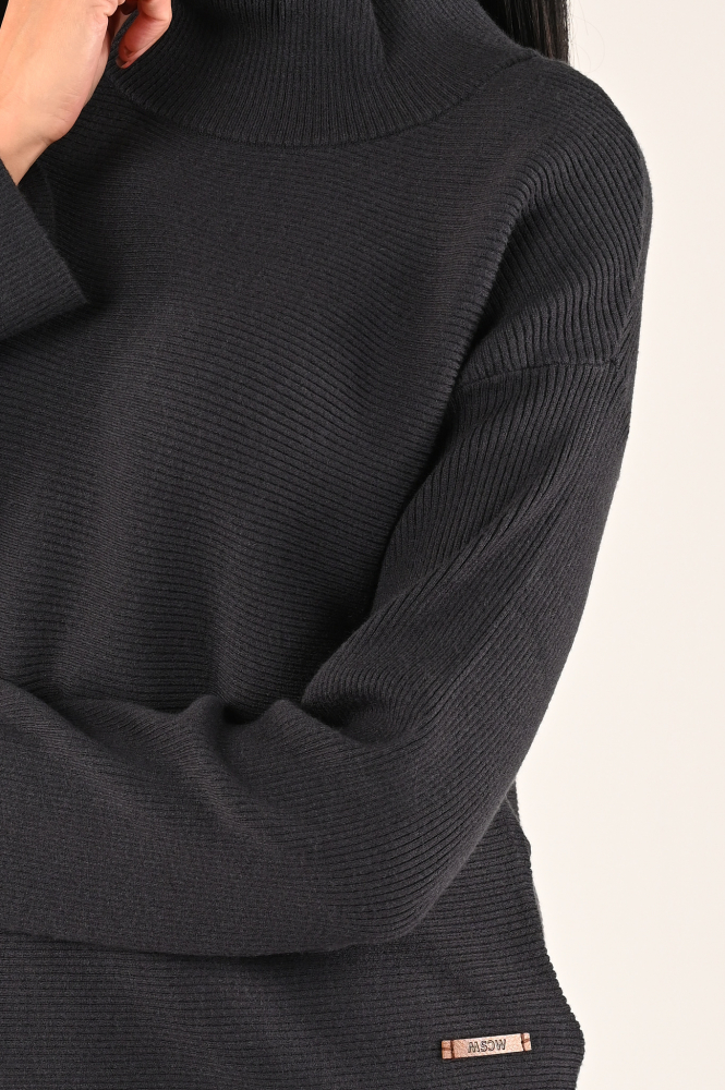 Moscow fatal 30-09 Trui turtle neck Blauw