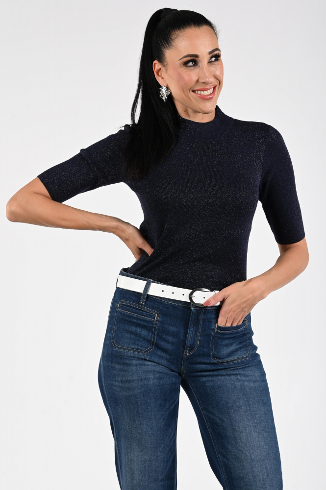 Emotions 225104 Trui turtle neck Blauw