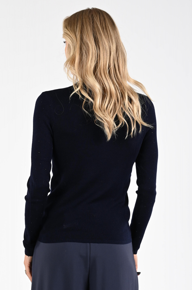 Aimée the label lennon Trui turtle neck Blauw