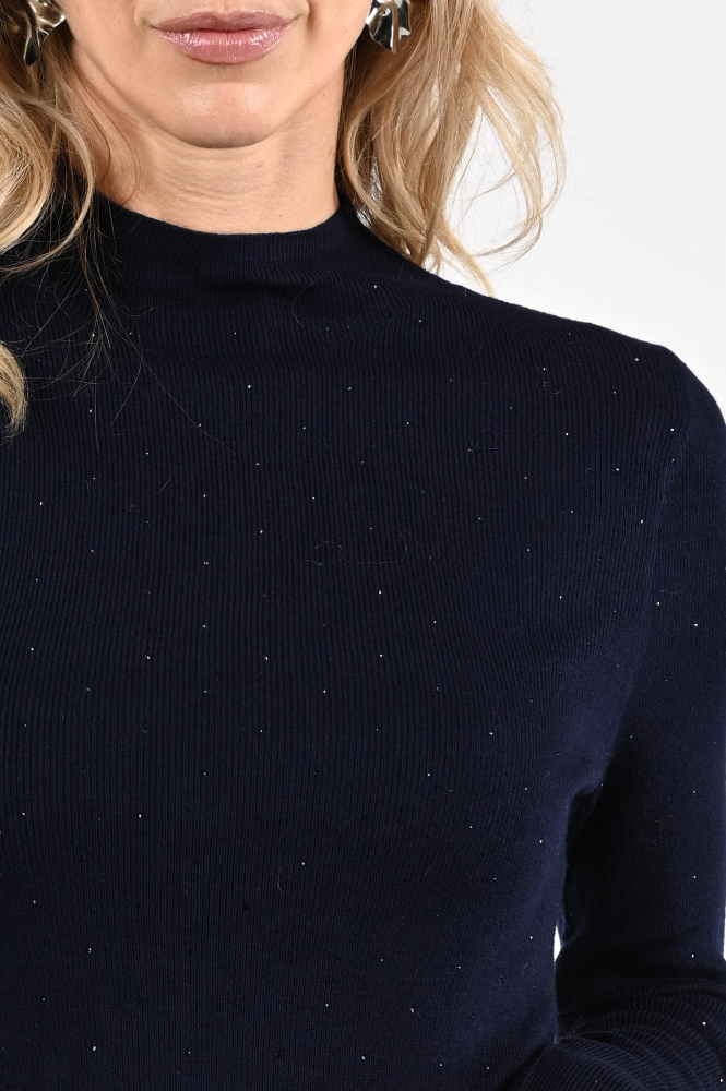 Aimée the label lennon Trui turtle neck Blauw