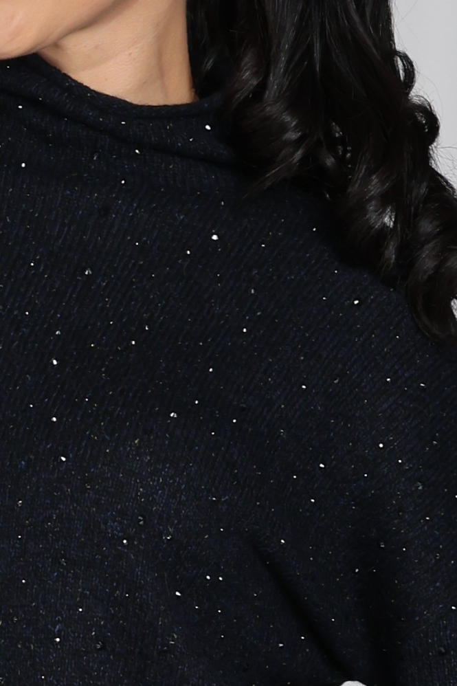 Luisa Cerano 148858-5364 Trui turtle neck Blauw