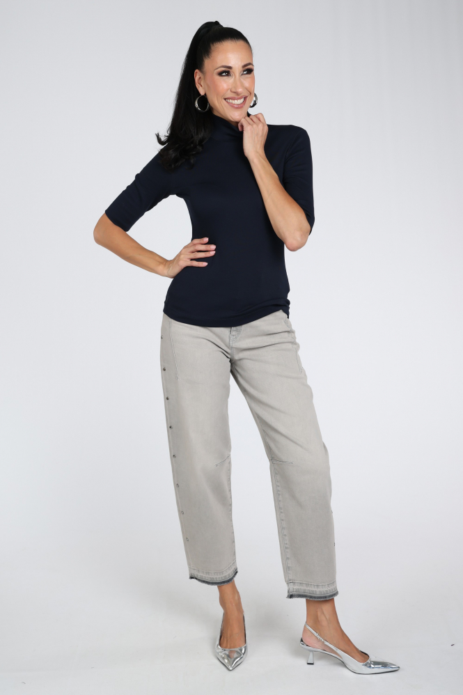 Marc Cain BS 48.04 J50 Trui turtle neck Blauw
