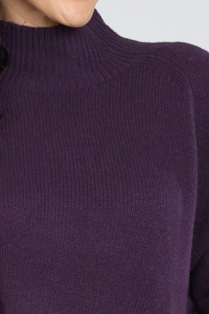 Luisa Cerano 148868-5871 Trui turtle neck Paars