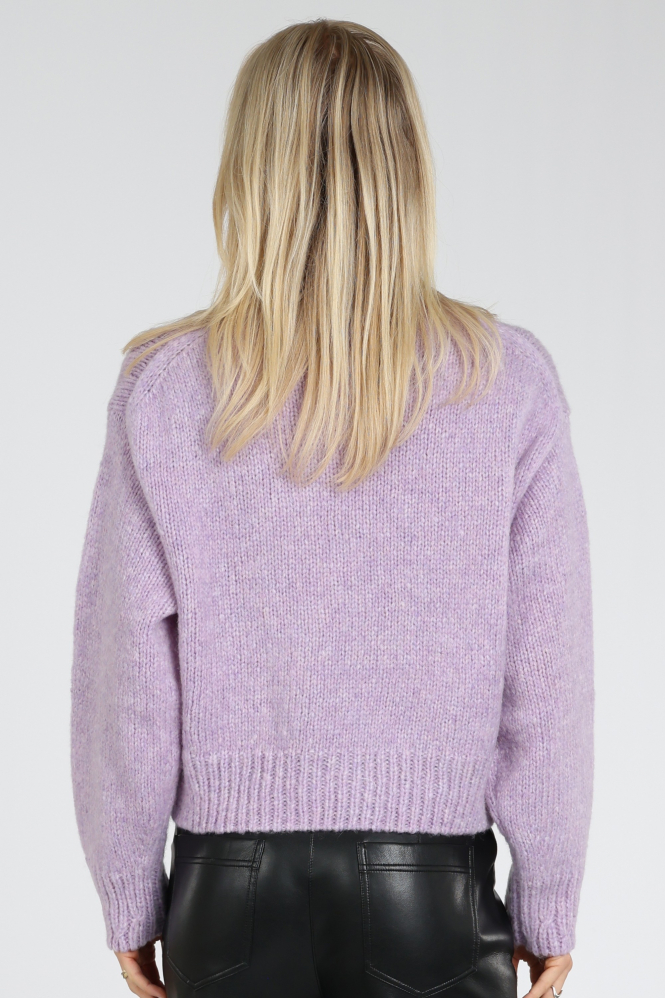 Marc Cain BC 41.19 M07 Trui turtle neck Paars