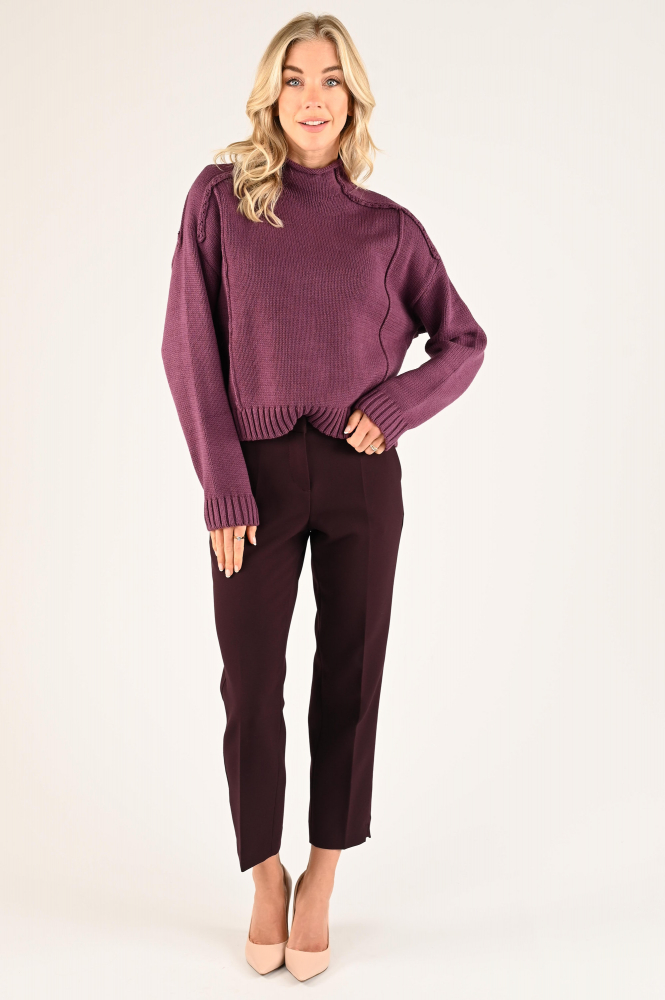 Geisha 44806-10 Trui turtle neck Paars