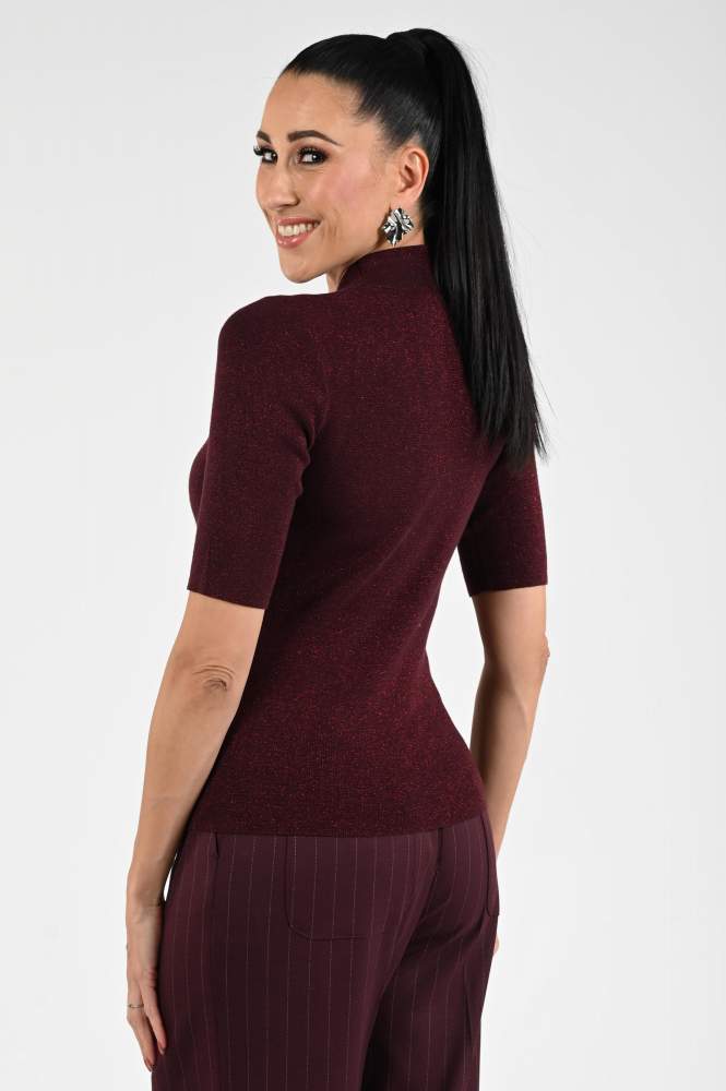 Emotions 225104 Trui turtle neck Paars