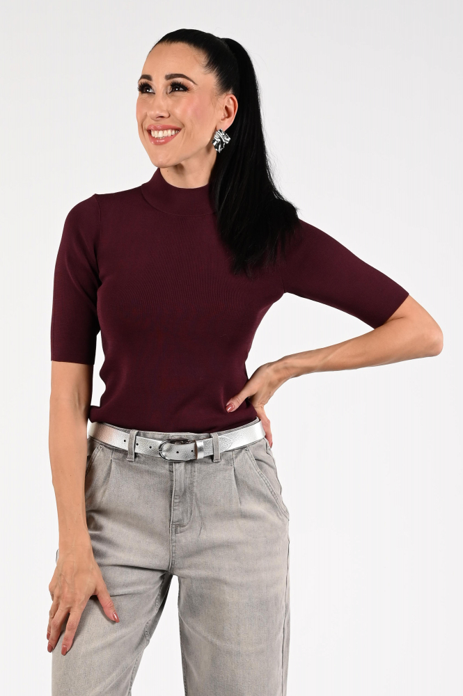 Emotions 225098 Trui turtle neck Paars