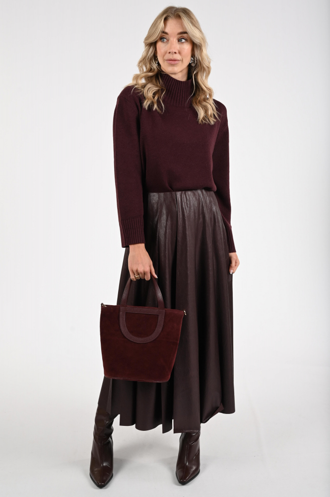 Luisa Cerano 128711-5935 Trui turtle neck Rood