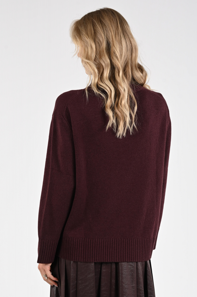 Luisa Cerano 128711-5935 Trui turtle neck Paars