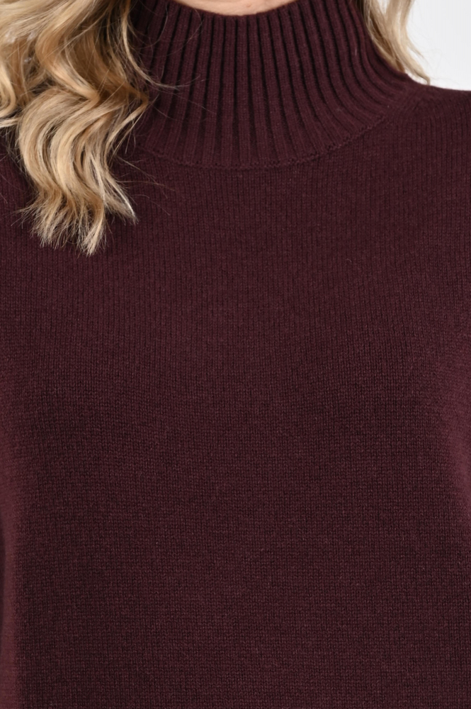 Luisa Cerano 128711-5935 Trui turtle neck Paars