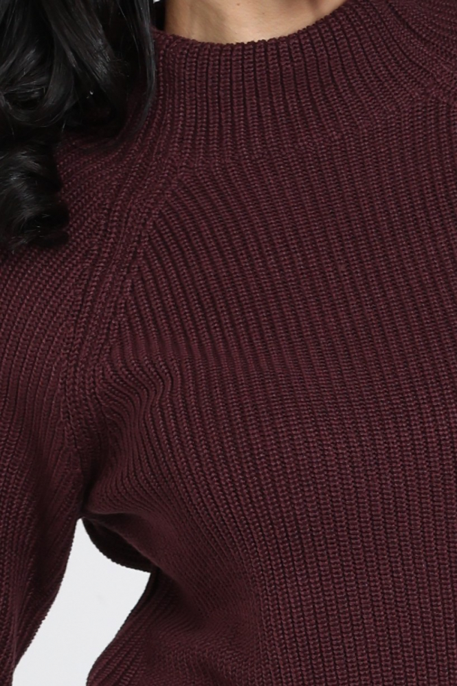 Monari 809982 Trui turtle neck Rood