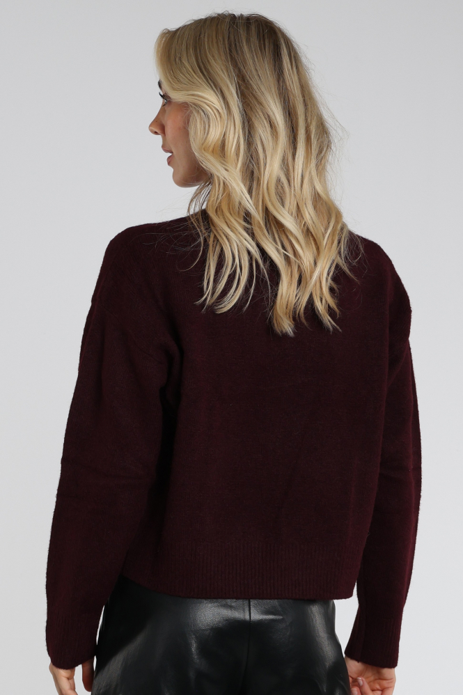 Neo Noir 159703 Paulina Trui turtle neck Rood