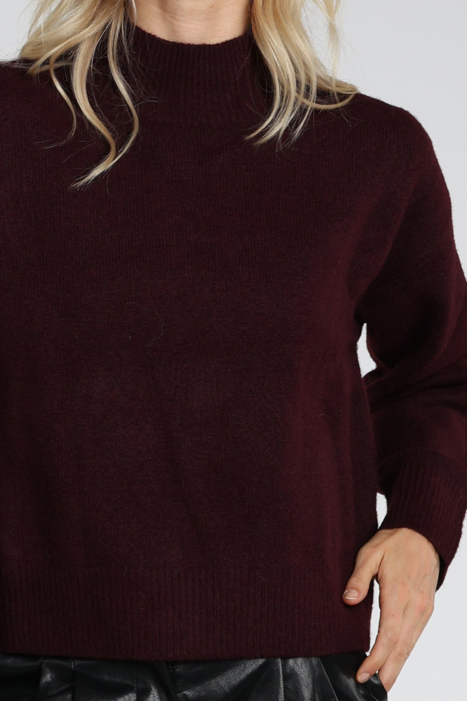 Neo Noir 159703 Paulina Trui turtle neck Rood
