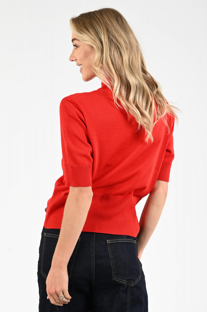 FABER 14800 Trui turtle neck Rood