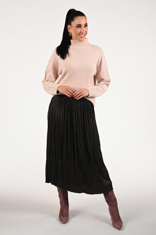 Oui 86084 Trui turtle neck Roze