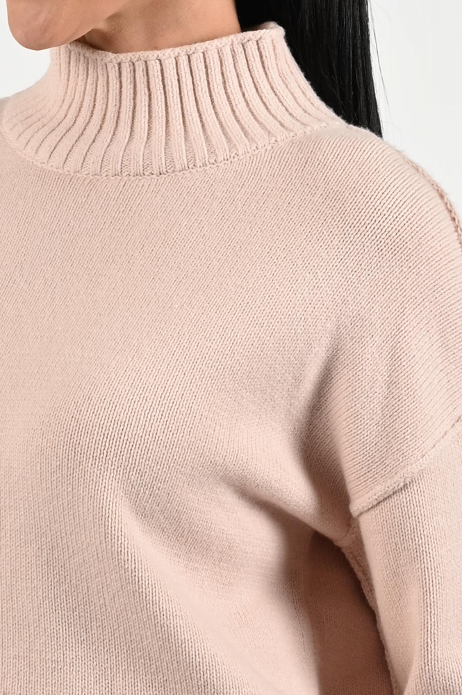 Oui 86084 Trui turtle neck Roze