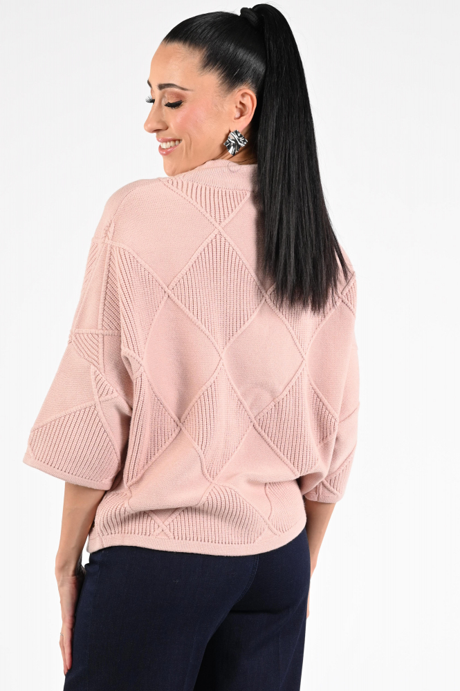 Joseph Ribkoff 253943 Trui turtle neck Roze