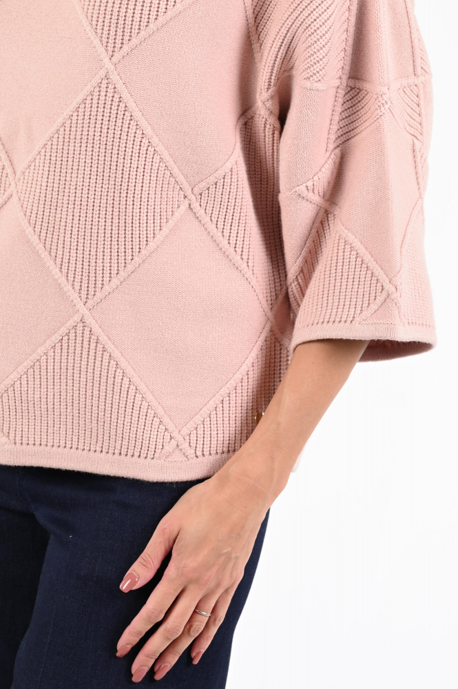 Joseph Ribkoff 253943 Trui turtle neck Roze