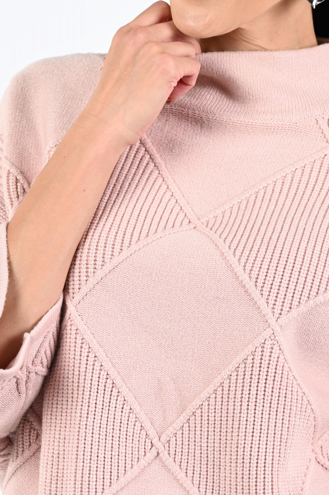 Joseph Ribkoff 253943 Trui turtle neck Roze