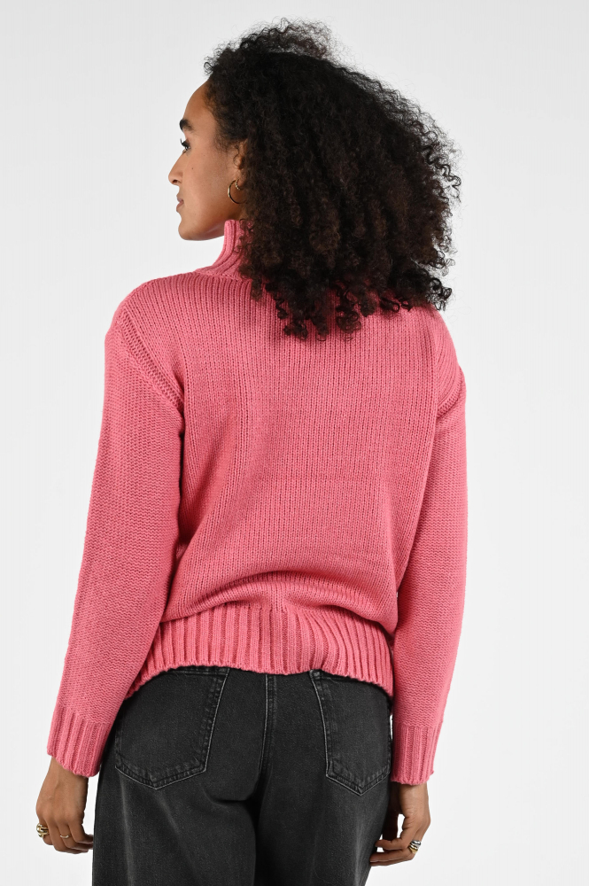 Monari 808295 Trui turtle neck Roze