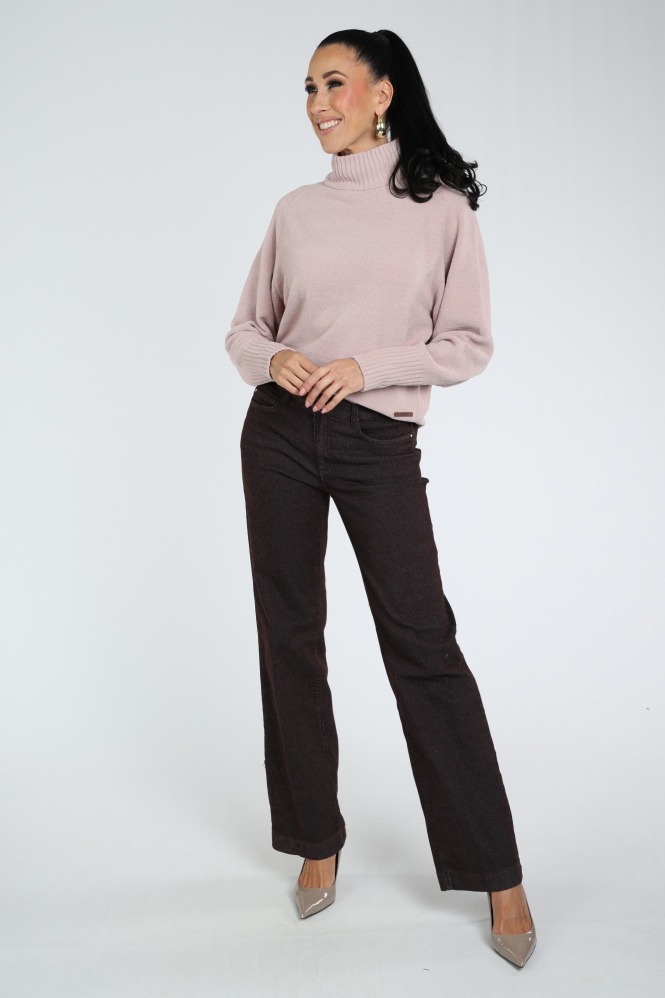 Moscow Wish 37-09 Trui turtle neck Roze