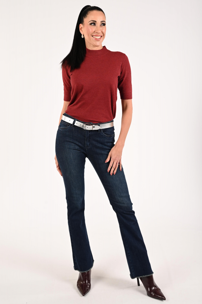 Roberto sarto 531254 Trui turtle neck Rood