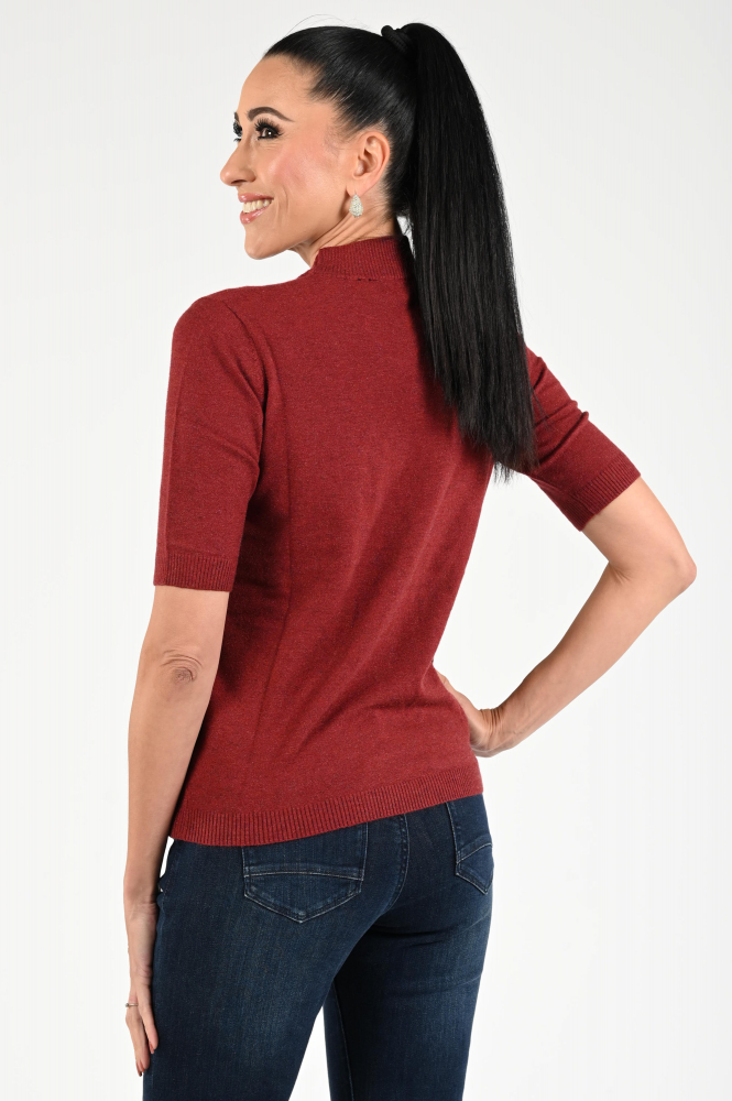 Roberto sarto 531254 Trui turtle neck Rood