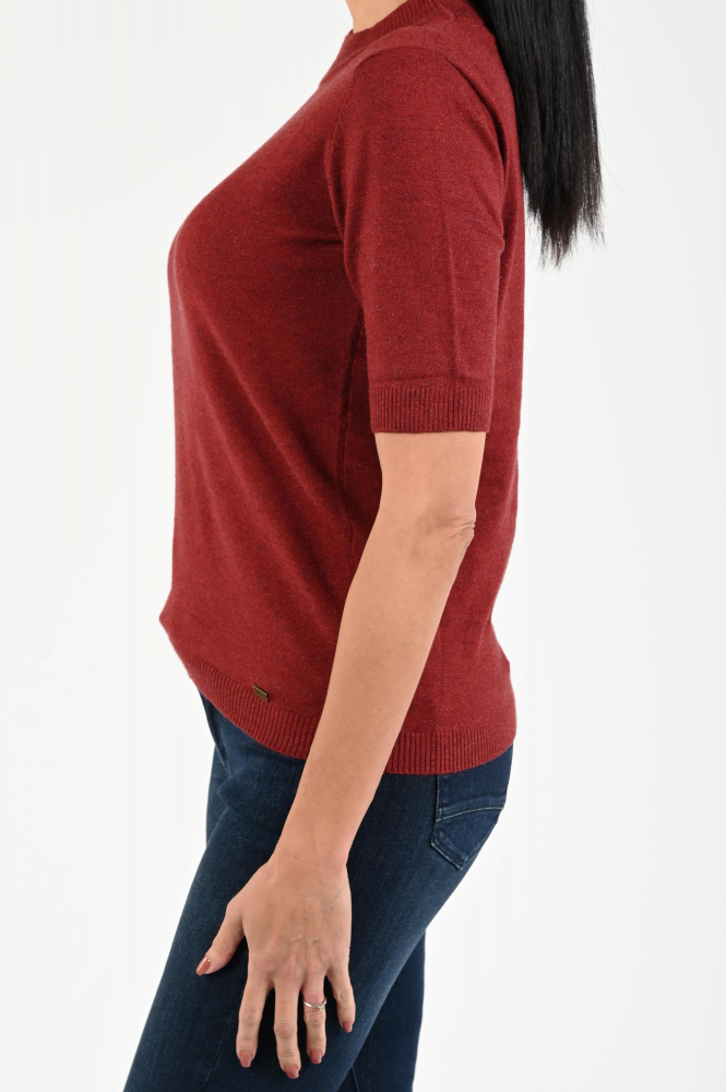 Roberto sarto 531254 Trui turtle neck Rood