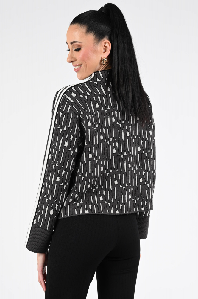 Oui 95040 Trui turtle neck Zwart