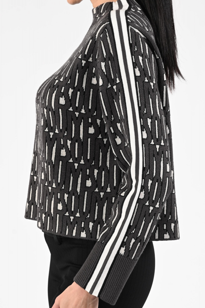 Oui 95040 Trui turtle neck Zwart