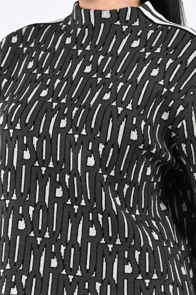 Oui 95040 Trui turtle neck Zwart