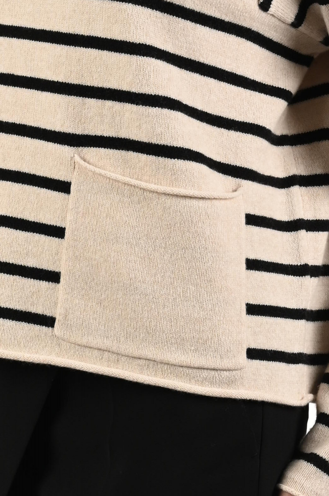 Oui 86105 Trui turtle neck Zwart